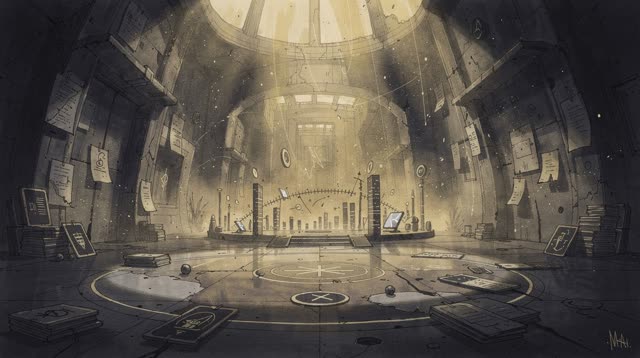 An atmospheric interior landscape shaped by unless, validation, verified, with visual cues of kept notes, telemetry hori