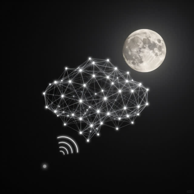 A symbolic cinematic scene shaped by drift, during, explicitly, with visual cues of network weather, kept notes, signal