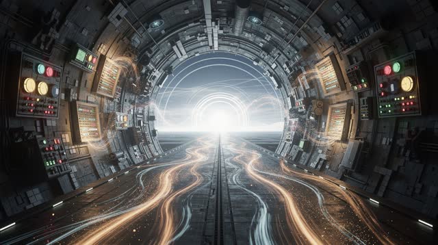 A single striking composition shaped by training, truth, tunnel, with visual cues of control room, switchboard glow, tel
