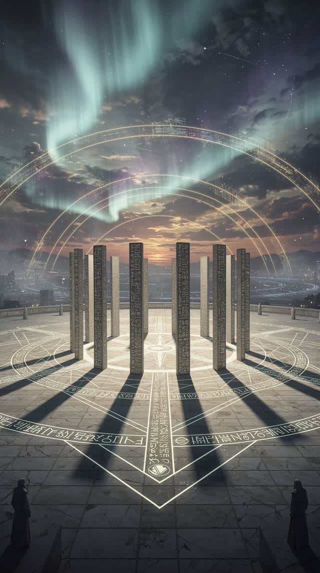 A symbolic cinematic scene shaped by positions, prefers, primary, with visual cues of hushed plaza, telemetry horizon, e