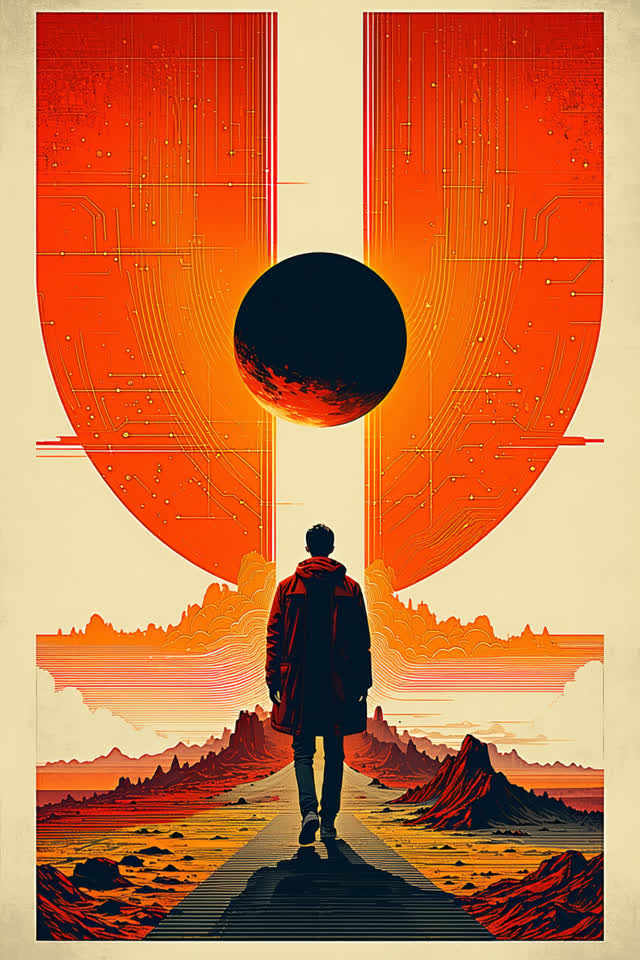 A surreal but emotionally coherent tableau shaped by drift, during, explicitly, with visual cues of after-action calm, e