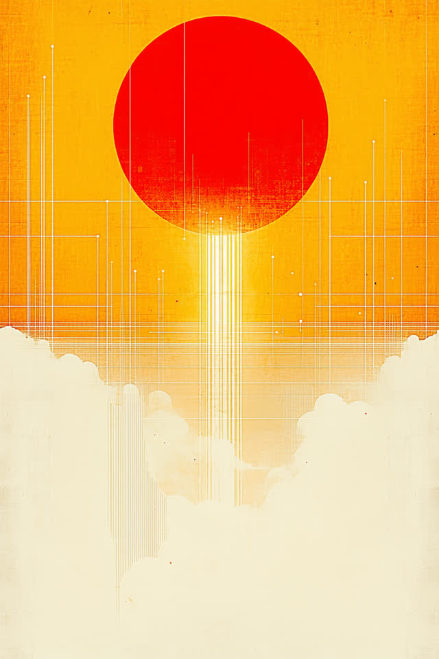 A single striking composition shaped by status, stopped, trading, with visual cues of telemetry horizon, network weather