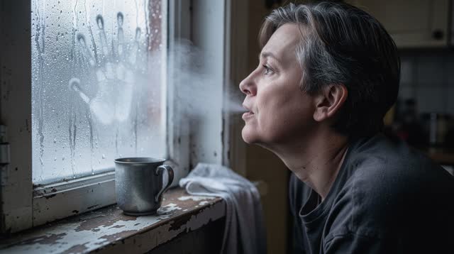 I dream of leaning near one cold kitchen window during a clear winter morning. My ordinary breath fogs a small area of o