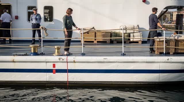 I dream of myself standing on a sunlit harbor ferry deck just before departure, one hand resting near a brass cleat whil