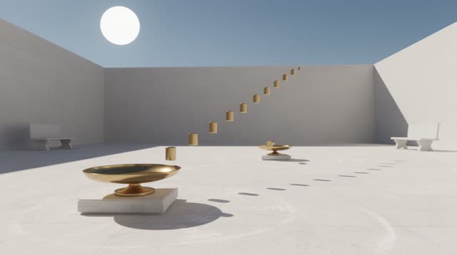 I dream of an open civic courtyard where the sun carries weight across without hiding the transfer. Small brass weights