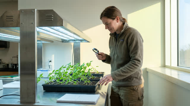 I dream of myself in a bright plant physiology lab, standing beside seedling trays that reveal the honest light source.