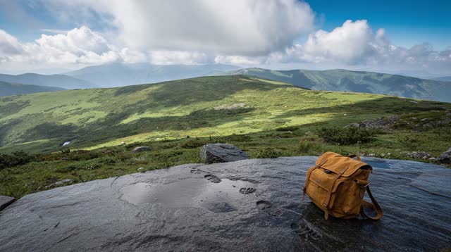 I dream of a high mountain overlook after rain where the clouds fold their blankets slowly across the valley. No one per