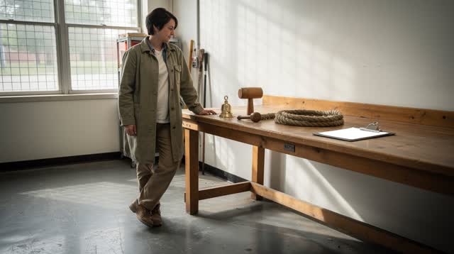 I dream of myself standing off-center in a bright public school maintenance room before the first morning bell, my hand
