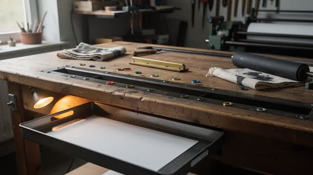 I dream of myself as a quiet presence in a small community print shop, keeping the galley table from forgetting. A fresh