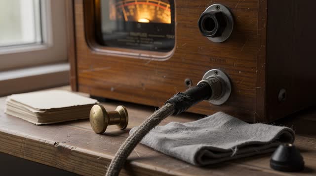 I dream of myself as a quiet presence at a small public radio repair bench, tuning the bench to the living signal. A sin