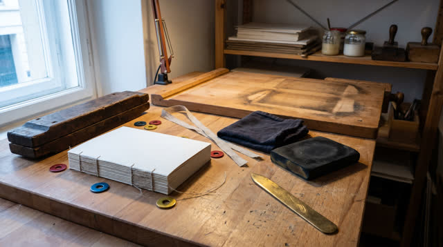 I dream of myself as a quiet presence in a small daylight bookbindery, binding a fresh room without erasing the old one.