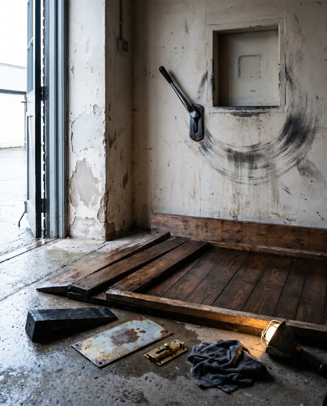 I dream of the back loading threshold of an old public storeroom after rain, where the old habit still pulls upward. A p