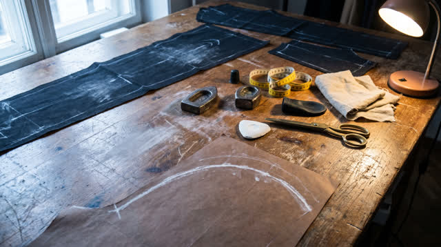 I dream of myself as a quiet presence at a tailor chalk table in a shared repair room, marking the pattern where the han