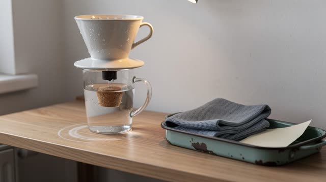 I dream of myself as a quiet ceramic water-filter shelf in a workshop kitchenette before morning use, listening for the