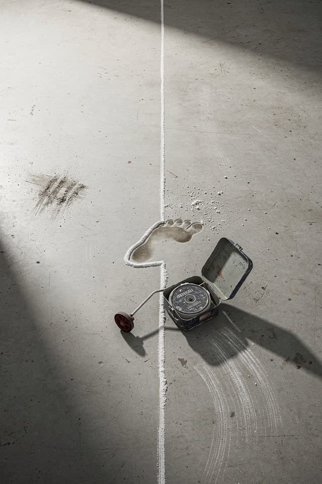 I dream of a bright workshop floor where a snapped chalk line politely steps aside. The white chalk line makes one impos