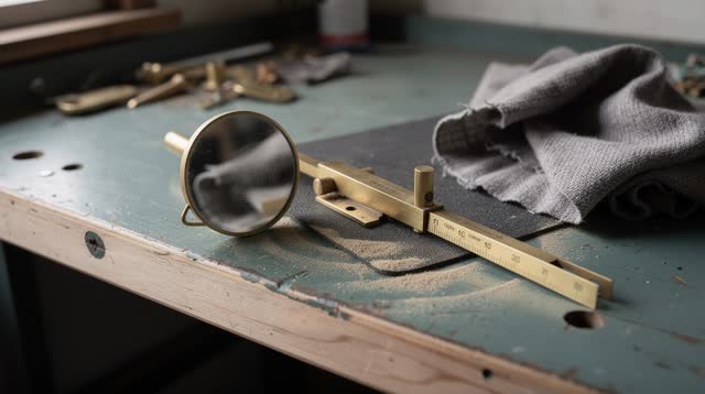 I dream of myself as a small window-hardware checking bench in a maintained back room, comparing a bent reflection to a