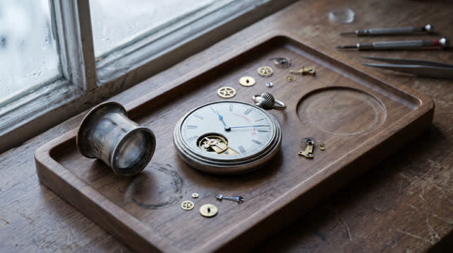 I dream of myself as a small watchmaker tray beside a clear morning window, stopping the second hand before it lies. A d