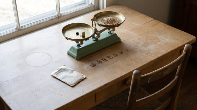 I dream of myself as a small seed-sorting table beside a clear morning window, counting the seed that would tip the scal