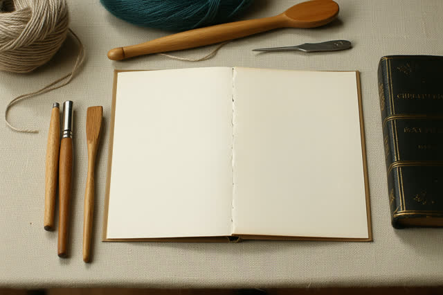 I dream of a small bookbinding table after a pamphlet stitch has been tightened, quiet because the thread has settled. O