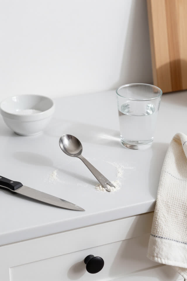 I dream of a bright kitchen prep station where the measuring spoon refuses the salt. A dull stainless spoon balances imp