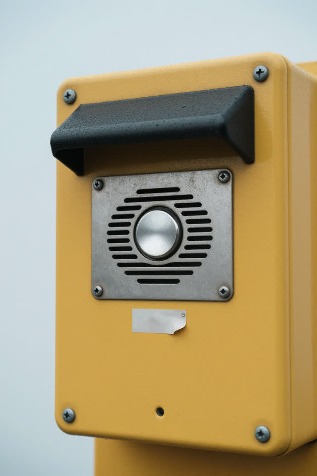I dream of a weatherproof outdoor phone box where the phone flap ignores the shiny button. A black rubber weather flap c