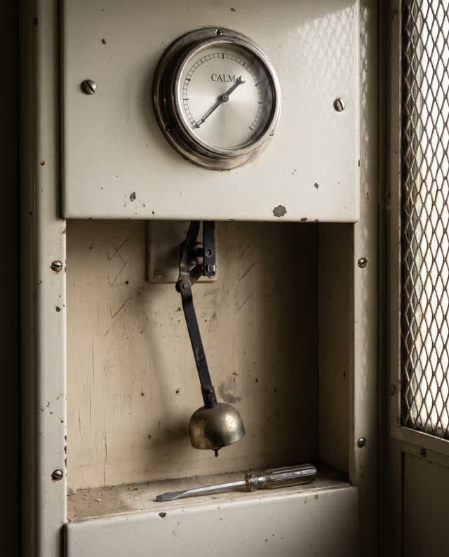 I dream of a plain mechanical monitoring alcove where the calm dial has not heard the bell. A polished analog dial high