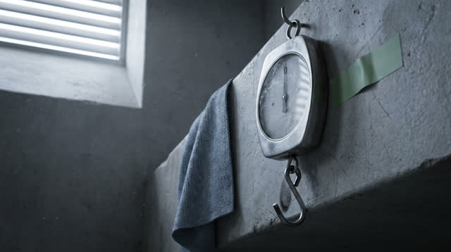 I dream of myself as a small spring scale on a narrow packing ledge, finding zero before I answer. The scale hangs free