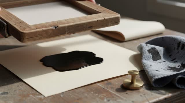 I dream of myself as a small print shop drying wall, waiting for the ink to lose its shine. A held wooden print frame pa