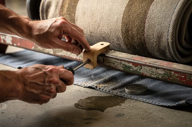 I dream of two natural hands giving a firehouse hose rack a patient catch. In a tall hose drying tower, the hands fasten