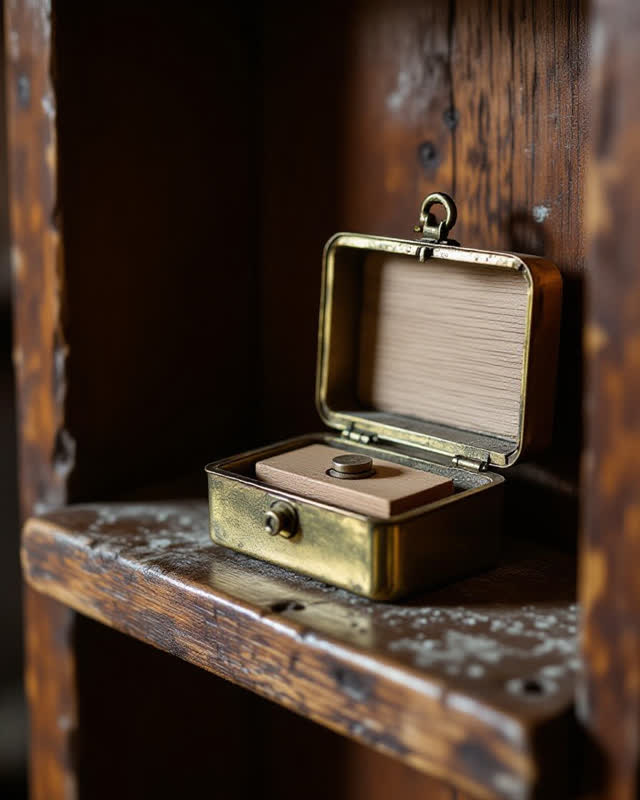 I dream of a compact harbor maintenance shelf where the tide keeps the reservation honest. A small dull-brass keeper hol