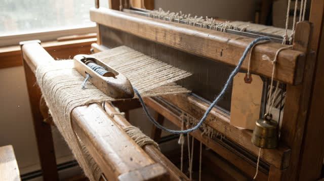 I dream of myself as a narrow daylight weaving room, holding the shuttle until the thread answers. A worn wooden loom fi