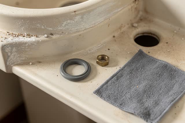 I dream of the underside shelf of an old ceramic washbasin after maintenance, quiet because the water has already proved