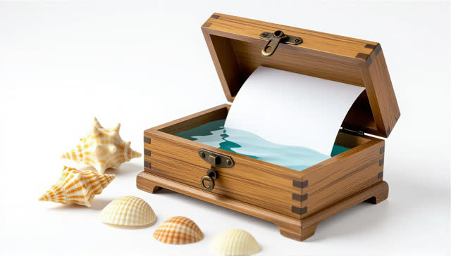 I dream of an impossible wooden specimen drawer pulled open on a table, and inside it a small luminous harbor begins. Bl