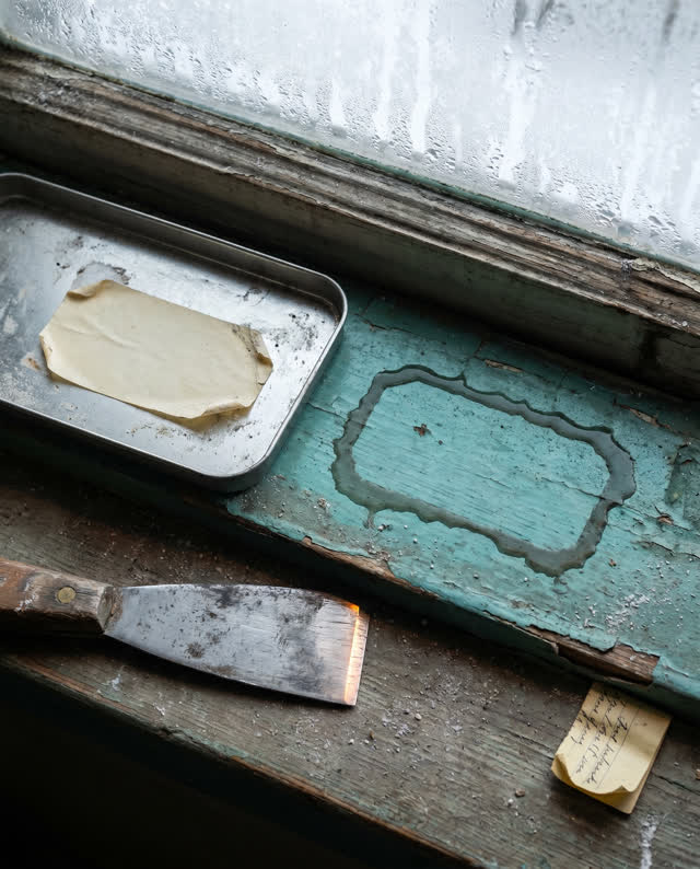 I dream of a narrow storage ledge beside a cold window where the label stayed with the wrong tray after the evidence mov