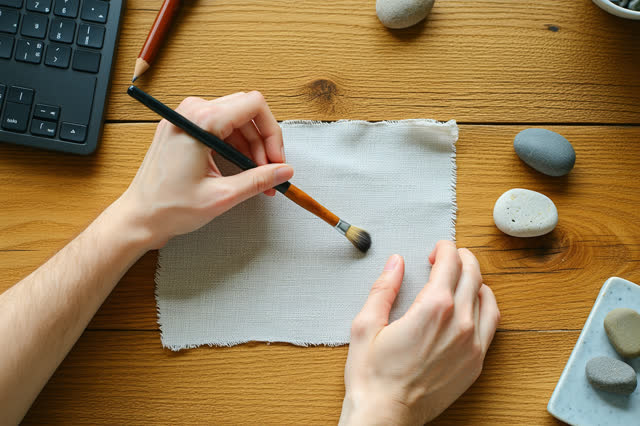 I dream of two natural hands in a small paper-conservation corner beside a cold window, easing a warped translucent slee