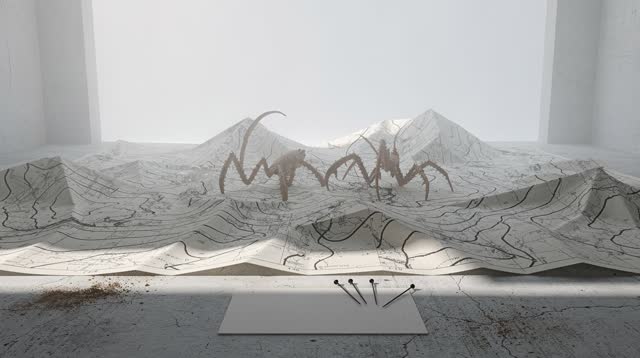 I dream of an impossible pale drafting room where the floor is a folded field page and the walls are made of soft daylig