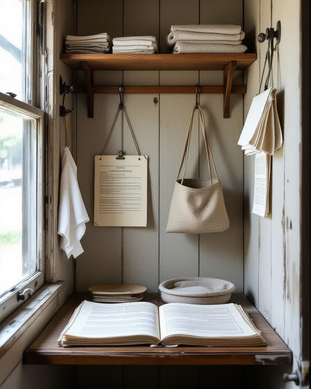 I dream of a narrow museum service portage room where the route itself has learned to protect fragile evidence. A linen