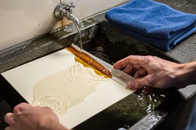 I dream of two natural hands in a print-rinsing alcove, correcting the rinse before the color runs too far. A flexible s