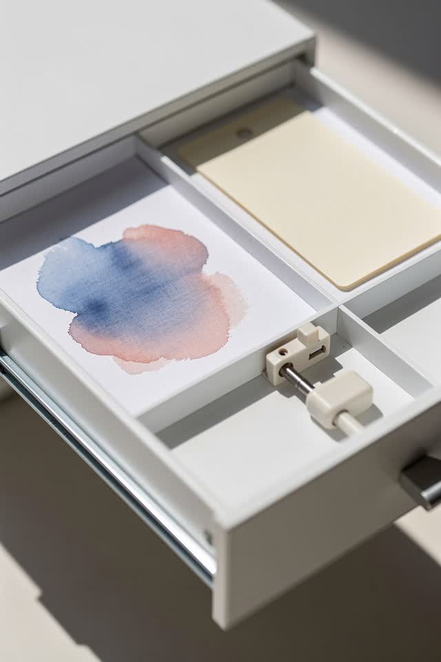 I dream of a compact white classification drawer making a politely better decision than the official scheme. A soft rose