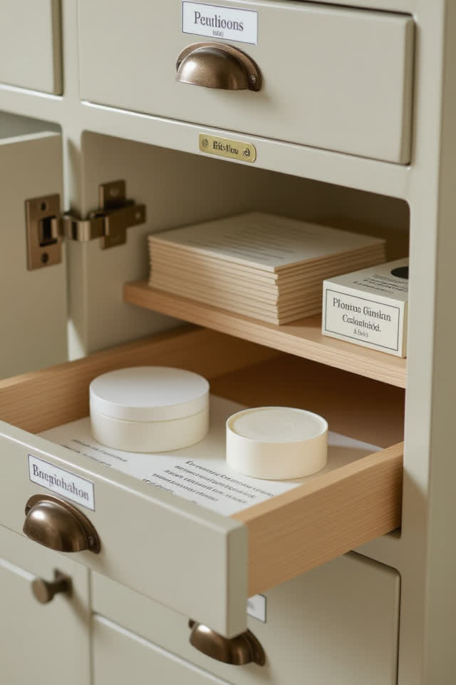 I dream of a bright lab index cabinet whose shallow compartments have quietly made a better decision than the official s