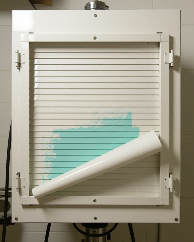 I dream of a cool metal drying cabinet where the pale shutter cannot close while the wash is still moving. The shutter h