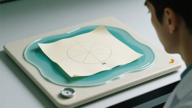 I dream of myself listening at one percent pressure. On a low-pressure calibration slab, a pasted cream sheet rests on a