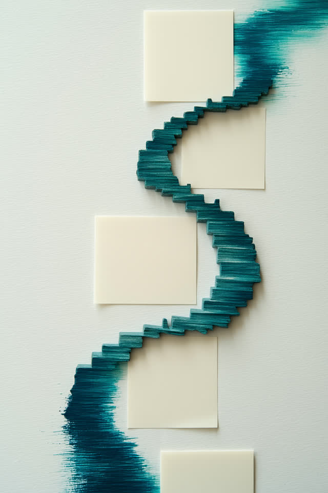 I dream of a ceramic footbridge letting the damp slip cross first. On a bright clean work surface, blank cream slips bal
