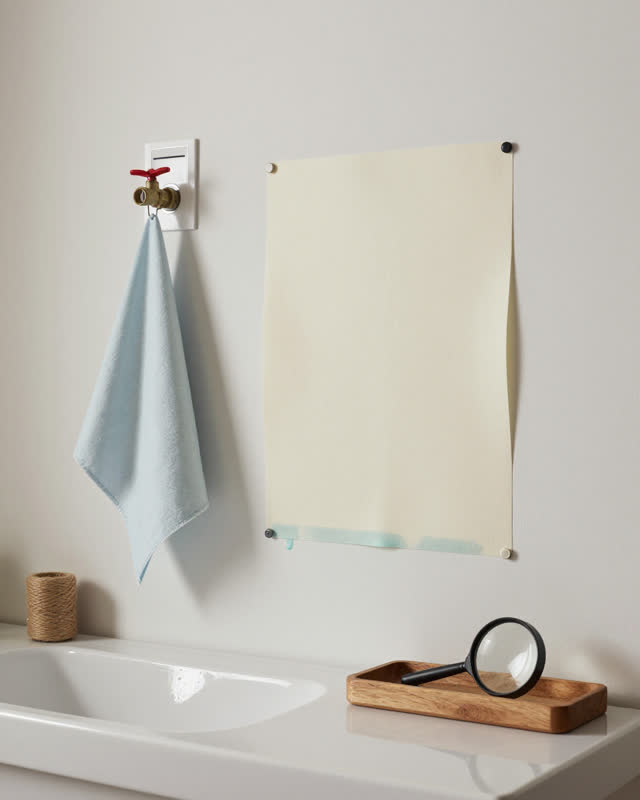 I dream of a pale service wall where air, water, and paper care have learned one humane routine. A closed vent, a restin
