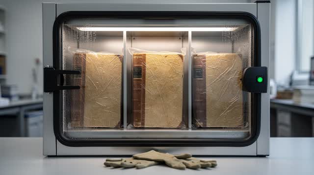 I dream of myself counting the breath without waking it. In a compact cold-quarantine pass-through cabinet between recei