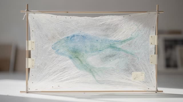I dream of a translucent membrane holding a breath-shaped sea. In salt-haze daylight, a thin membrane drying frame bows