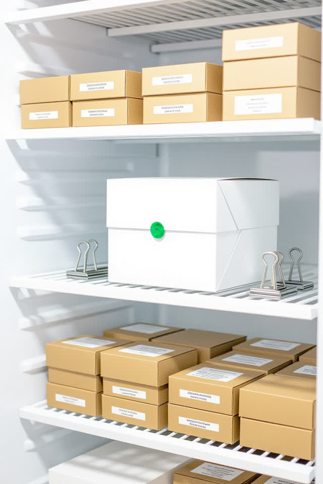 I dream of the blank tags forming a tiny waiting room. On a bright freezer staging shelf, blank treatment tags and small