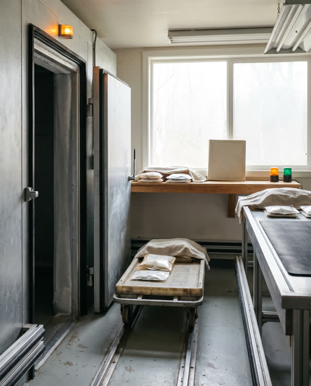 I dream of the room making a circuit of waiting. In a wide inhabited conservation room, the whole care path is visible w