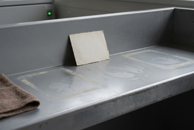I dream of the empty positions remembering the days. On a narrow waiting shelf in a conservation room, the sealed packet