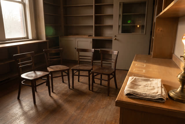 I dream that the room keeps the shape of waiting. In a small library staff room after cold-treatment equipment has been